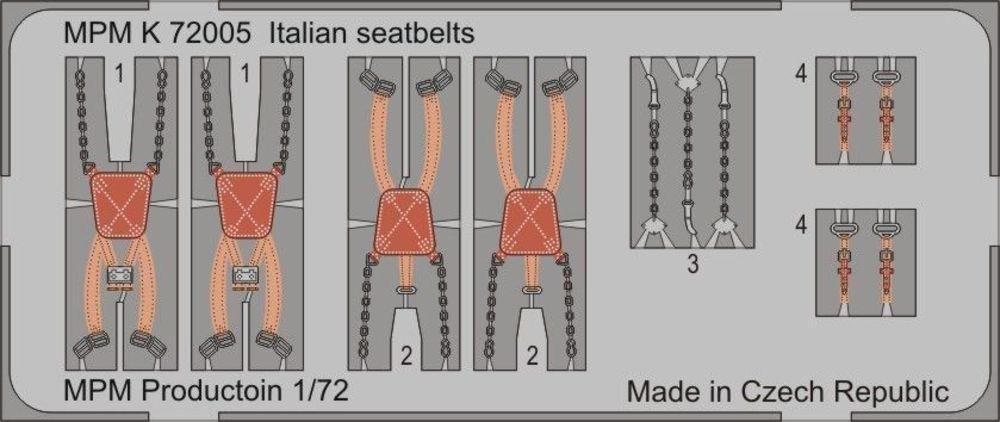 Italian günstig Kaufen-Italian seatbelts. Italian seatbelts <![CDATA[MPM / K72005 / 1:72]]>. 