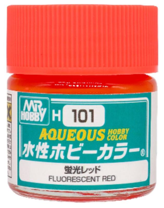 4973028734409 - Aqueous Hobby Colors  (10 ml) Fluorescent Red