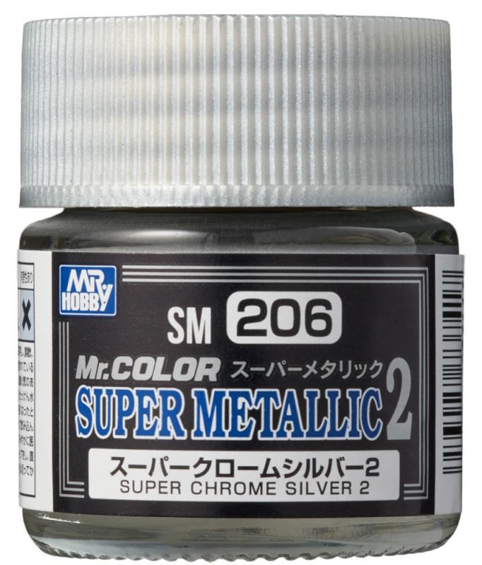4973028718737 - Mr Color Super Metallic Colors II(10 ml)Super Chrome Silver II