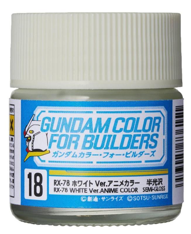 4973028736151 - Gundam Color For Builders (10ml) RX-78 WHITE Ver