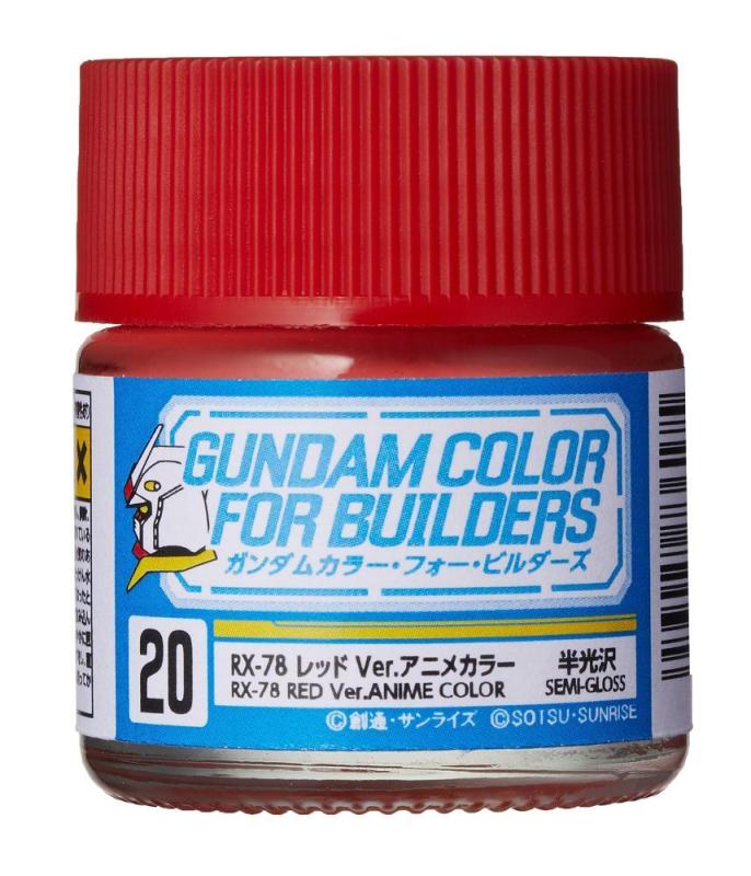 4973028736175 - Gundam Color For Builders (10ml) RX-78 RED Ver