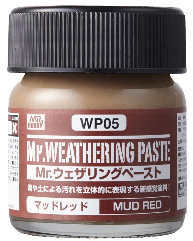 4973028631135 - Mr Hobby - Gunze WP-05 - Weathering Paste Mud Red