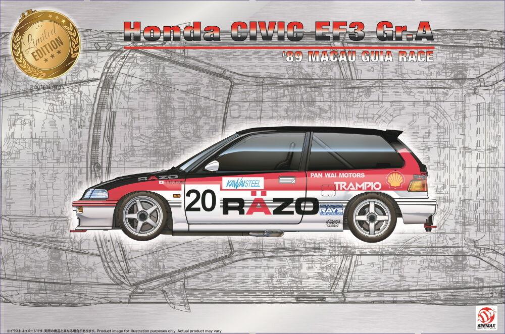 HONDA günstig Kaufen-Honda Civic EF3 Gr.A - 1989. Honda Civic EF3 Gr.A - 1989 <![CDATA[Nunu-Beemax / BX24032 / 1:24]]>. 