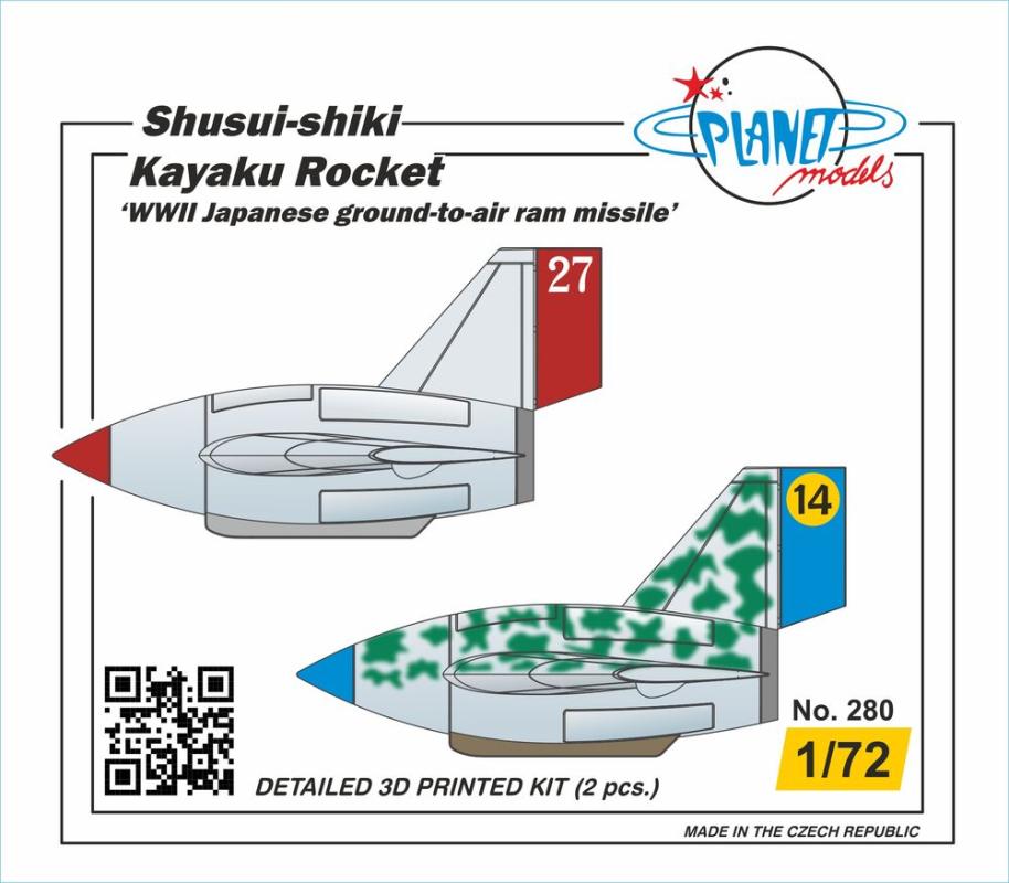 8595593131467 - Shusui-shiki Kayaku Rocket - WWII Japanese ground-to-air ram missile - 2 Stück 8595593131467 - Shusui-shiki Kayaku Rocket - WWII Japanese ground-to-air ram missile - 2 Stück