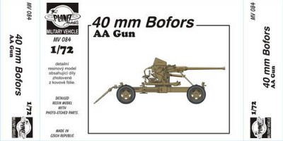 BOFORS günstig Kaufen-40mm Bofors AA Gun. 40mm Bofors AA Gun <![CDATA[Planet Models / MV084 / 1:72]]>. 