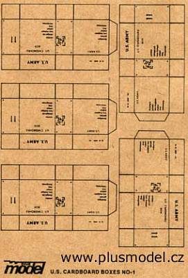 Mode Bogen günstig Kaufen-U.S. Transport Kartons WW II, 5 Stück pro Bogen.. U.S. Transport Kartons WW II, 5 Stück pro Bogen. <![CDATA[plusmodel / 9 / 1:35]]>. 