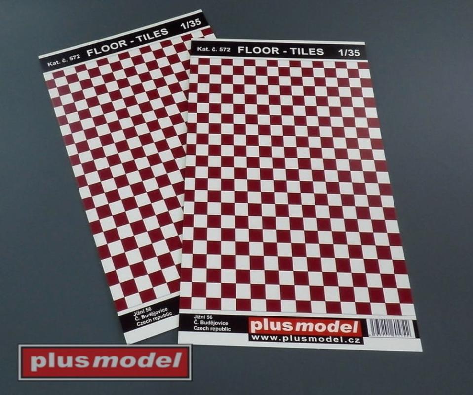 Plus 1 günstig Kaufen-Floor tiles red and white. Floor tiles red and white <![CDATA[plusmodel / 572 / 1:35]]>. 