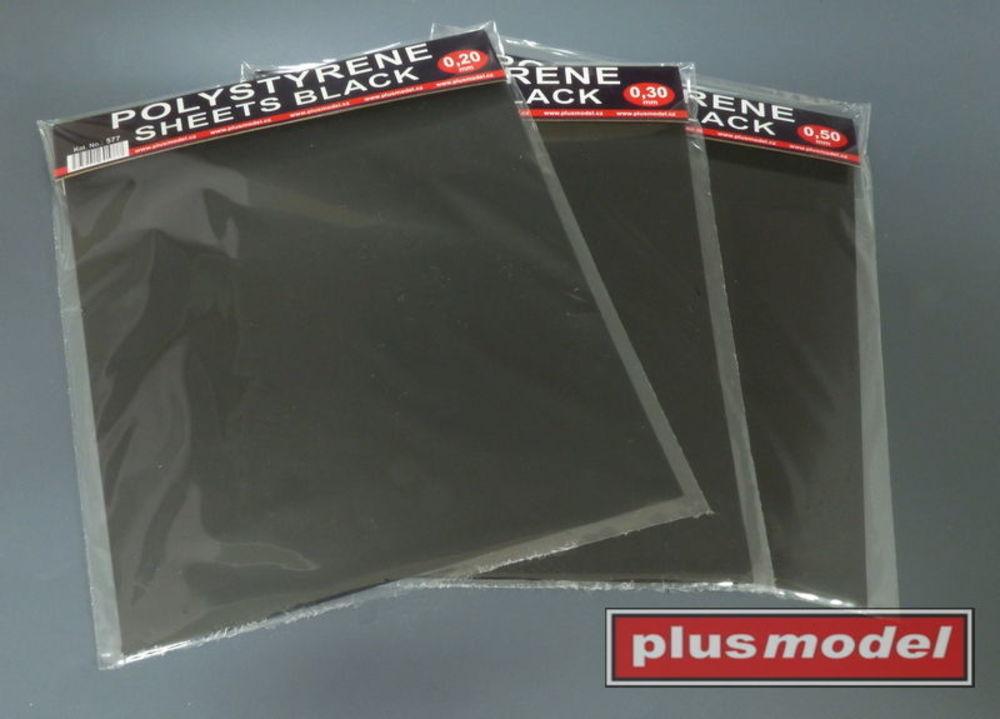 Plus 7 günstig Kaufen-Polystyrene sheets black 0,2 mm (190 x 220 mm). Polystyrene sheets black 0,2 mm (190 x 220 mm) <![CDATA[plusmodel / 577]]>. 