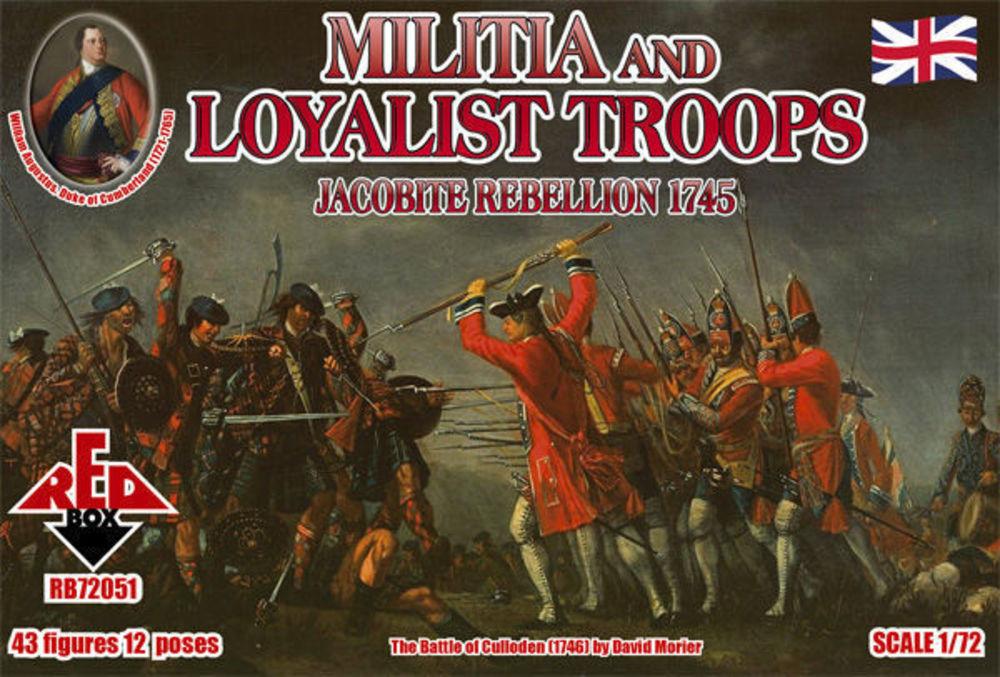 2051 L günstig Kaufen-Militia+Loyalist Troops 1745,Jacobite R.. Militia+Loyalist Troops 1745,Jacobite R. <![CDATA[Red Box / RB72051 / 1:72]]>. 