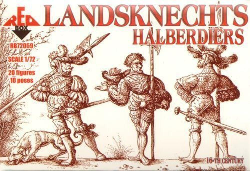 59 1 günstig Kaufen-Landsknechts (Halberdiers),16th century. Landsknechts (Halberdiers),16th century <![CDATA[Red Box / RB72059 / 1:72]]>. 