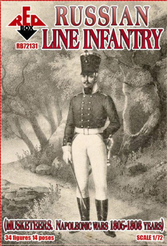 in Red günstig Kaufen-Russian Line Infantry (Musketeers) 1805-08. Russian Line Infantry (Musketeers) 1805-08 <![CDATA[Red Box / 72131 / 1:72]]>. 