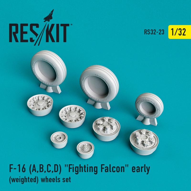 F-16 (A,B,C,D) Fighting Falcon early (weighted) - Wheels set