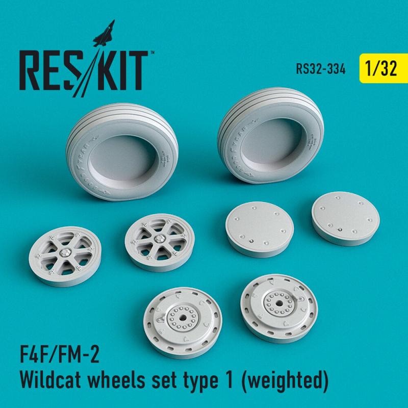 F4F/FM-2 Wildcat - Wheels set type 1 (weighted)