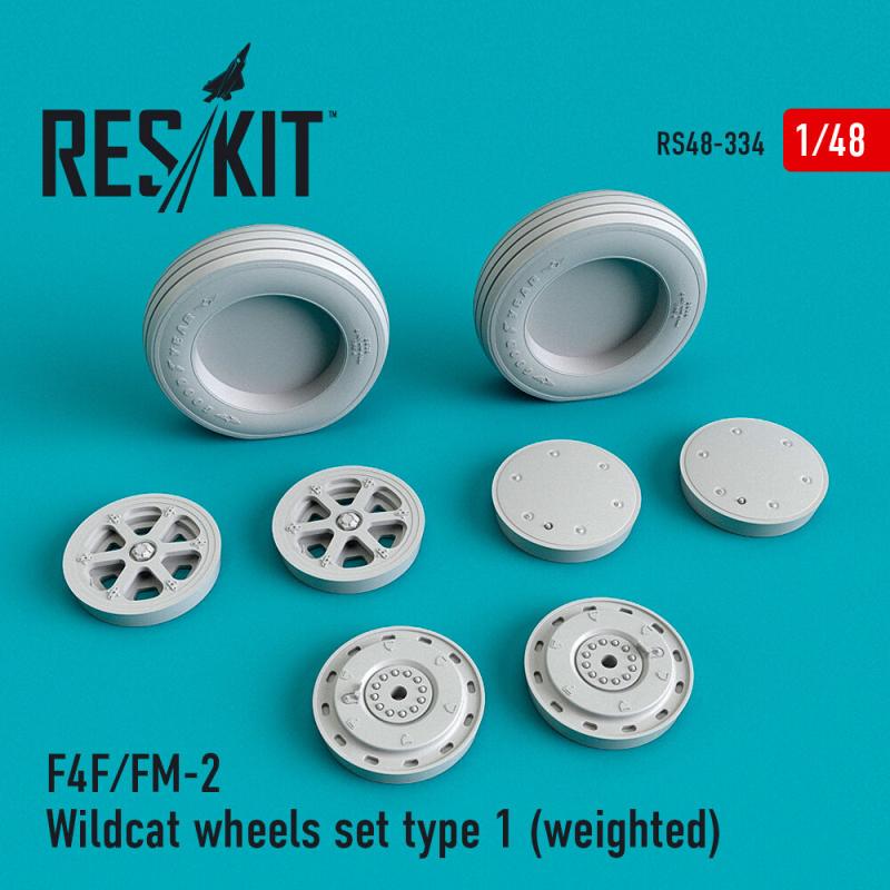 F4F/FM-2 Wildcat - Wheels set type 1 (weighted)