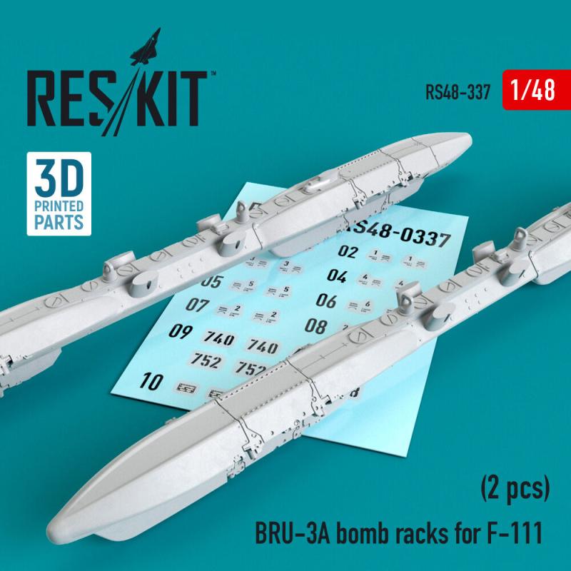 BRU-3A bomb racks for F-111 (2 pcs) (3D Printed)