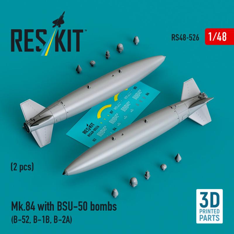 Mk.84 with BSU-50 bombs (2 pcs) (B-52, B-1B, B-2A) (3D printed)