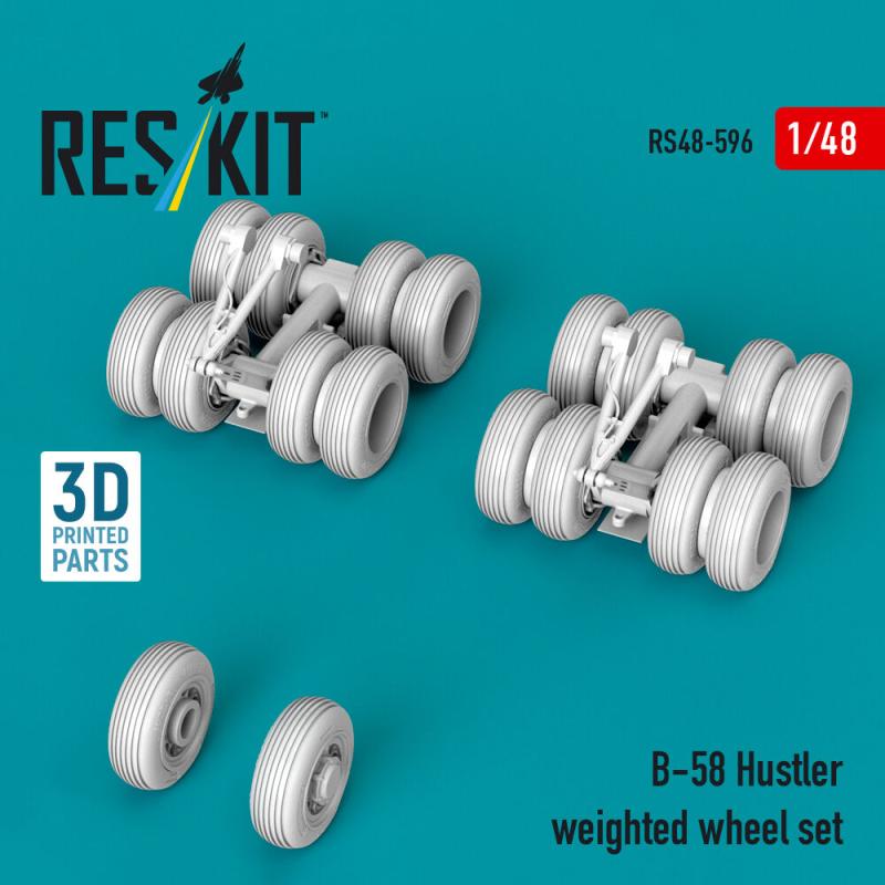 B-58 Hustler  - Weighted wheel set (3D Printed)