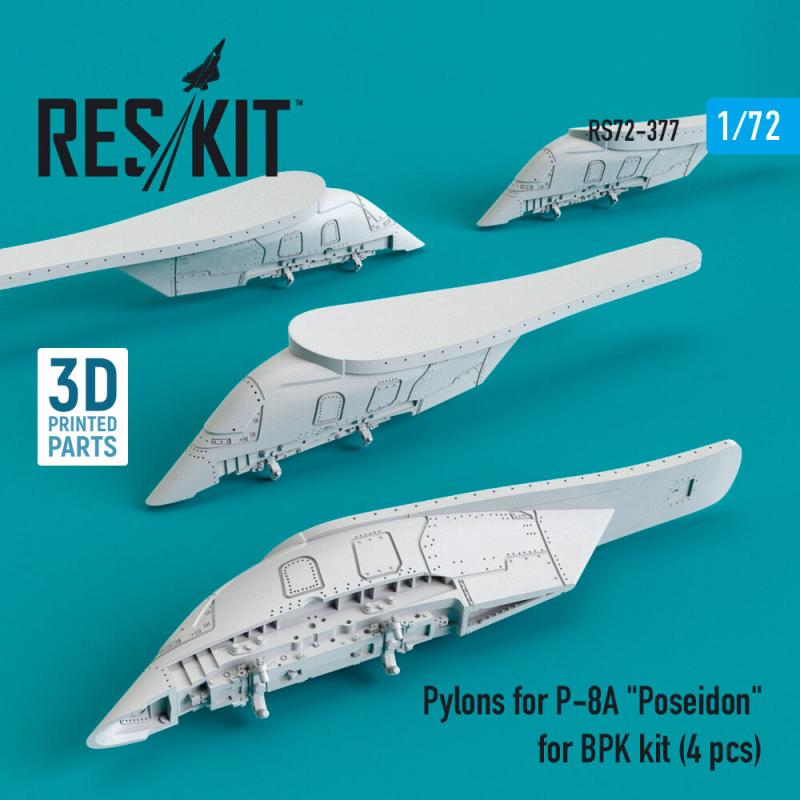Pylons for P-8A Poseidon [BPK] (4 pcs) (3D Printed)