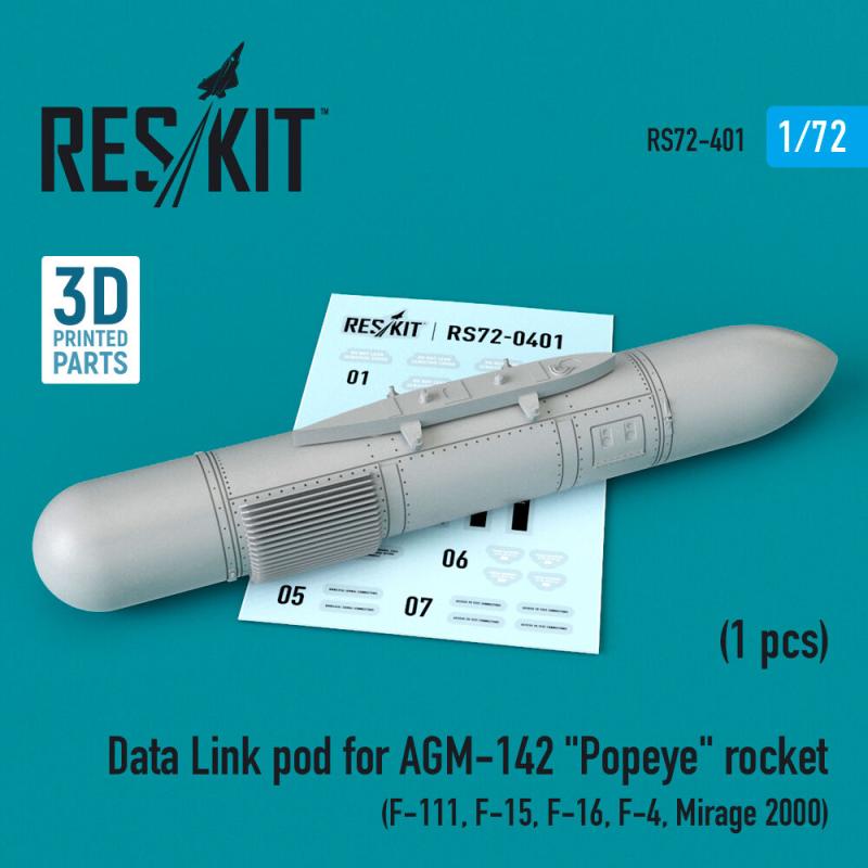 Data Link pod for AGM-142 Popeye rocket (F-15, F-16, F-4, Mirage 2000, F-111)