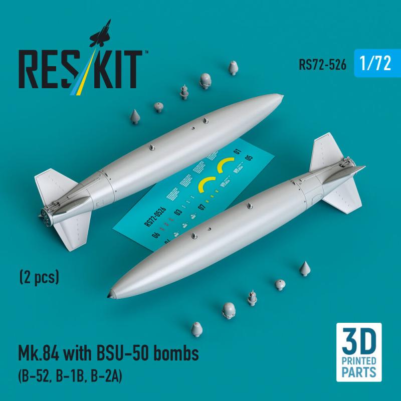 Mk.84 with BSU-50 bombs (2 pcs) (B-52, B-1B, B-2A) (3D Printed)