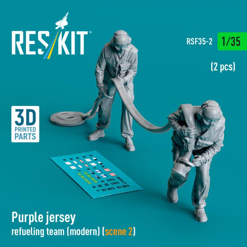 Purple jersey refueling team (modern) (scene 2) (2 pcs) (3D Printed)