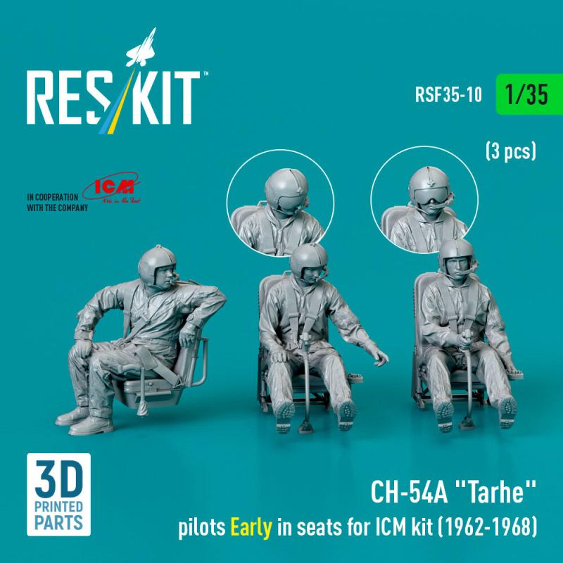 CH-54A Tarhe – Pilots Early in seats [ICM] (1962-1968) (3 pcs) (3D Printed)