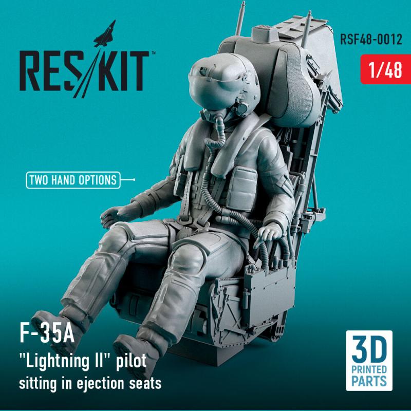 F-35 (A,B,C) Lightning II pilot sitting in late modification ejection seats (type 1) (3D Printed)