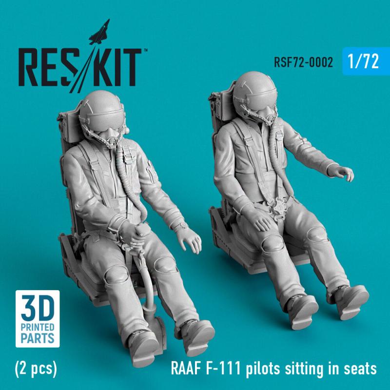 RAAF F-111 – Pilots sitting in seats (2 pcs) (3D Printed)