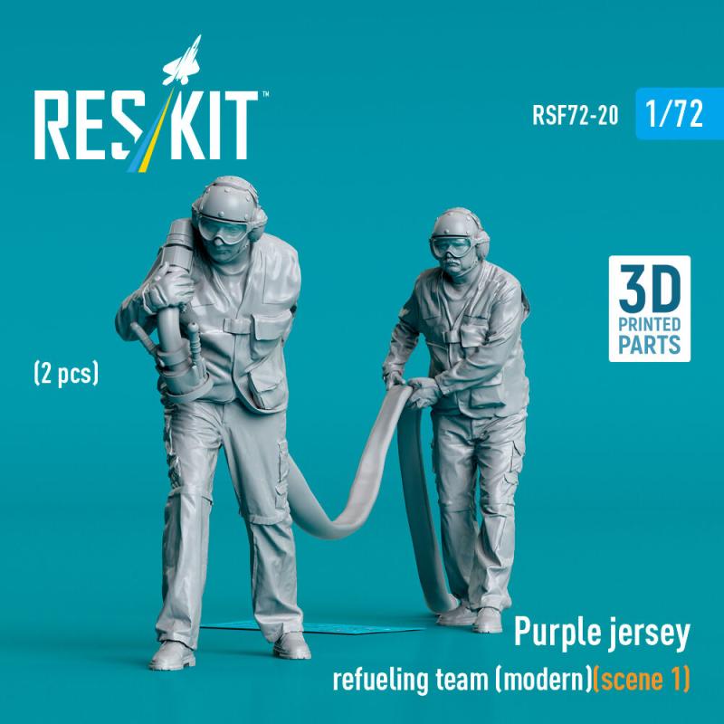 Purple jersey refueling team (modern) (scene 1) (2 pcs) (3D Printed)