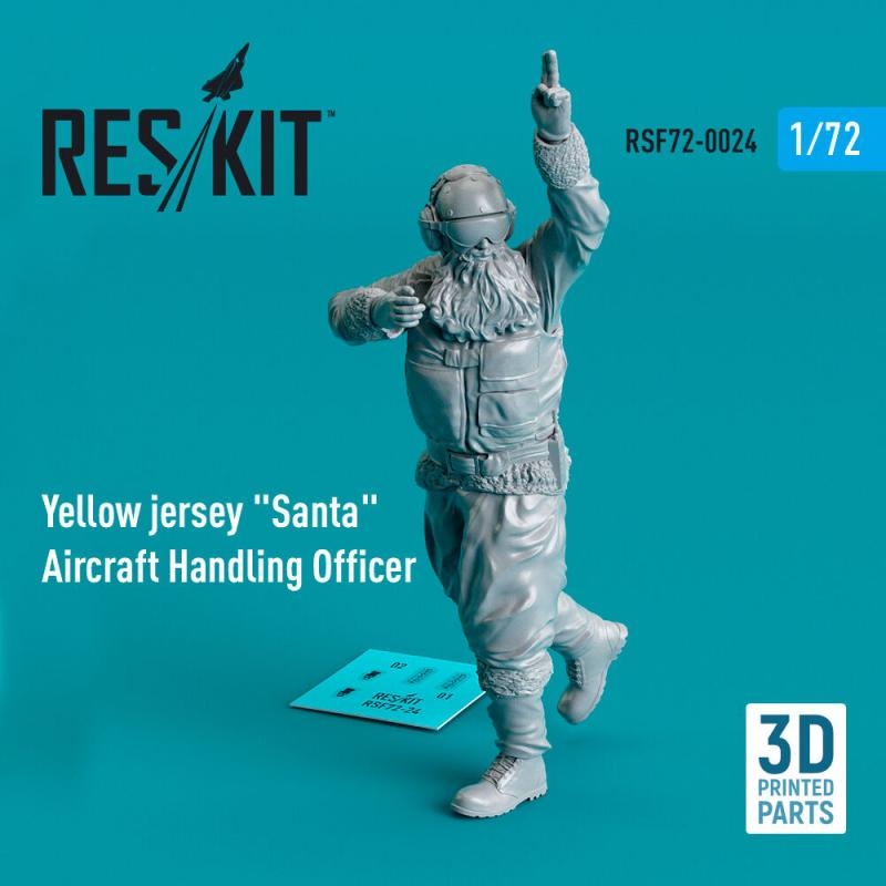Yellow jersey Santa Aircraft Handling Officer (1 pcs) (3D Printed)