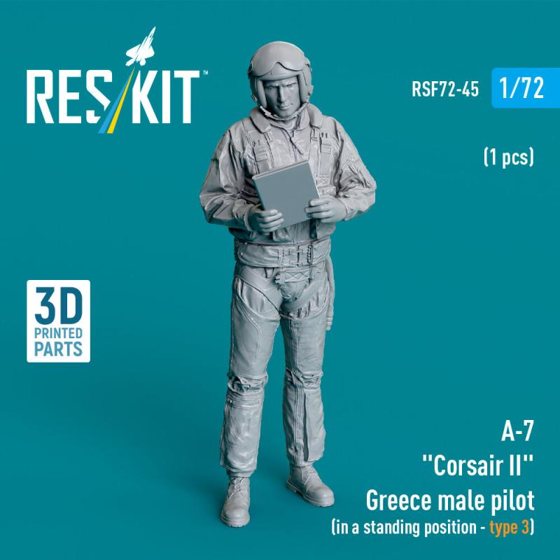A-7 Corsair II Greece – Male pilot (in a standing position – type 3) (1 pcs) (3D Printed)