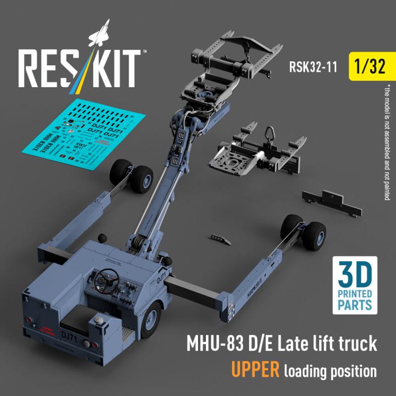 MHU-83 D/E Late lift truck UPPER loading position (3D Printed model kit)