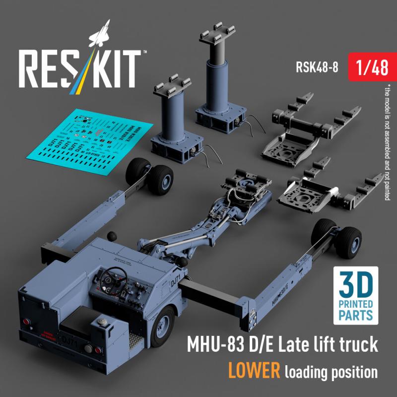 MHU-83 D/E Late lift truck LOWER loading position (3D Printed model kit)