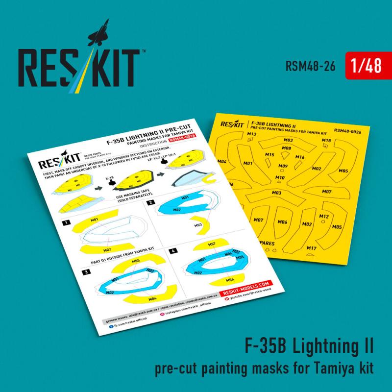 F-35B Lightning II - Pre-cut painting masks [Tamiya]