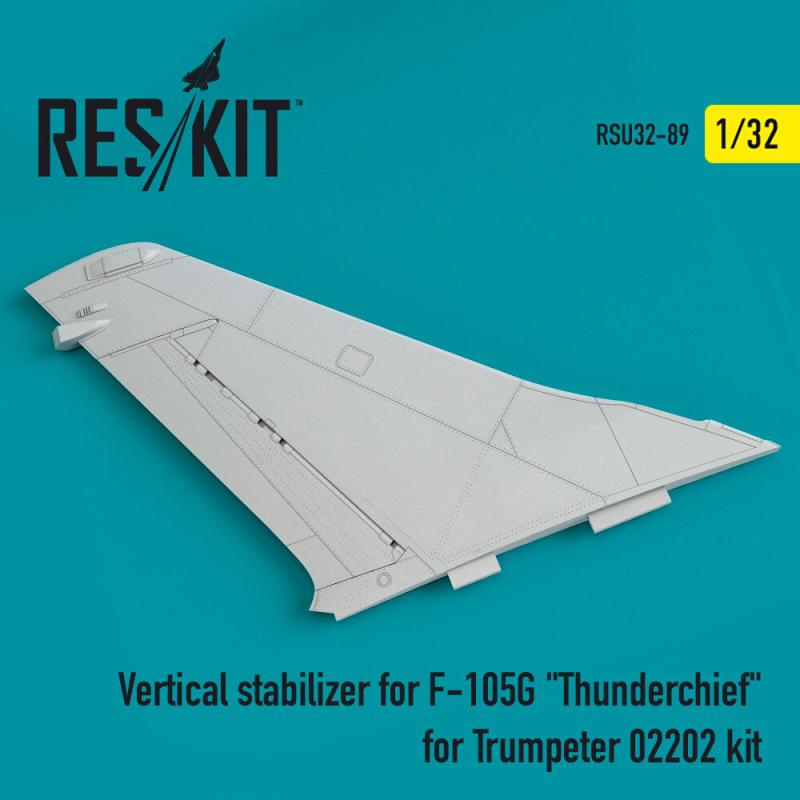 Vertical stabilizer for F-105G Thunderchief [Trumpeter]