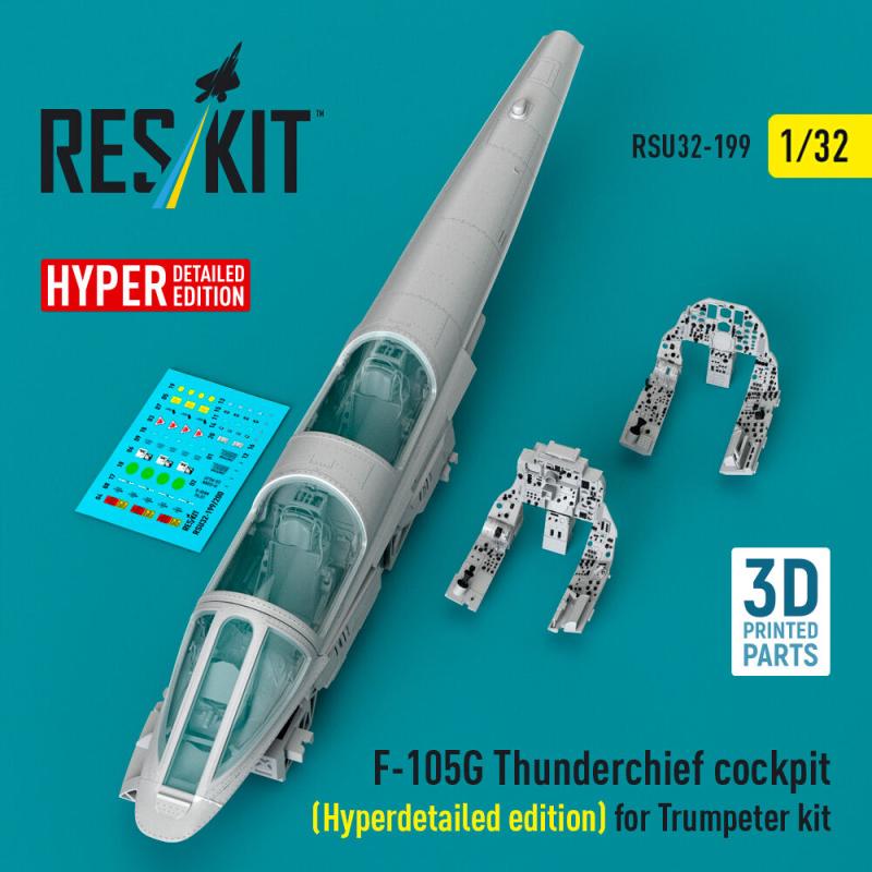 F-105G Thunderchief cockpit (Hyperdetailed edition) [Trumpeter] (3D Printed)