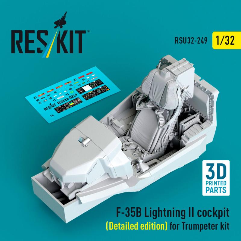 ?F-35B Lightning II - Cockpit (Detailed edition) (3D Printed) [Trumpeter]