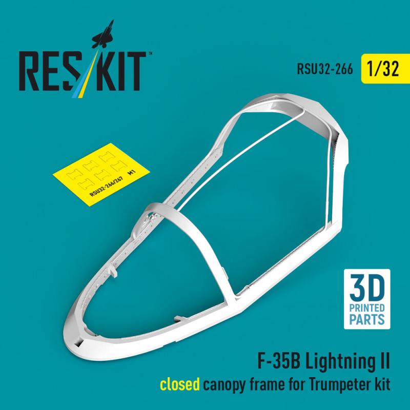 F-35B Lightning II - Closed canopy frame (3D Printed) [Trumpeter]