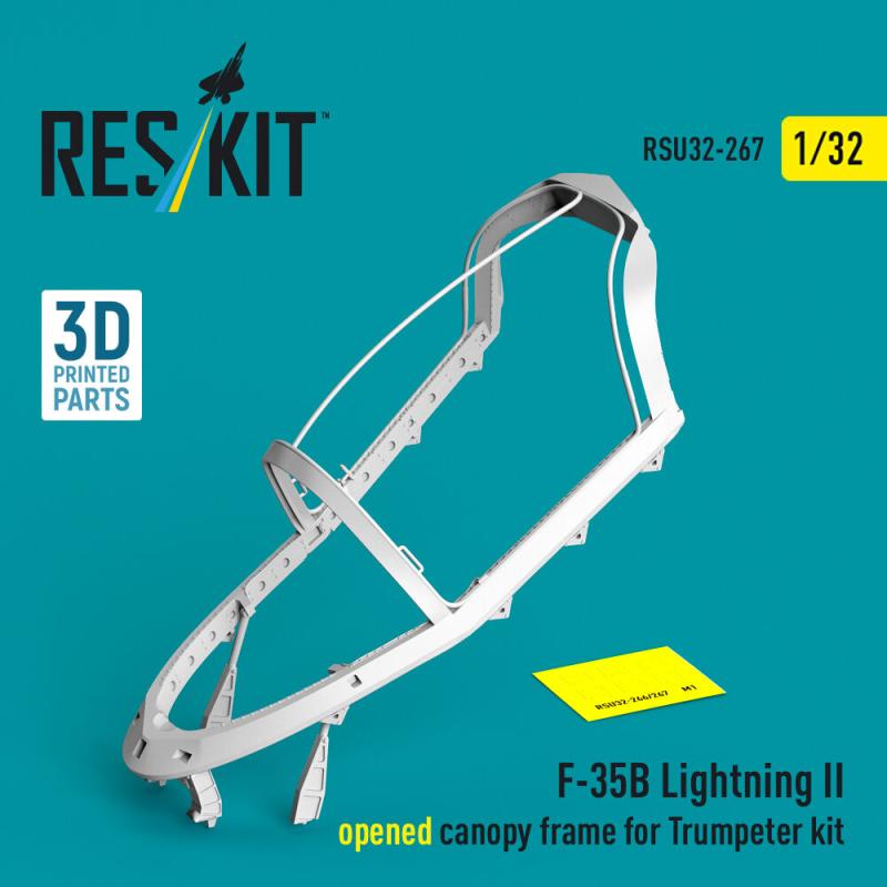 F-35B Lightning II - Opened canopy frame (3D Printed) [Trumpeter]
