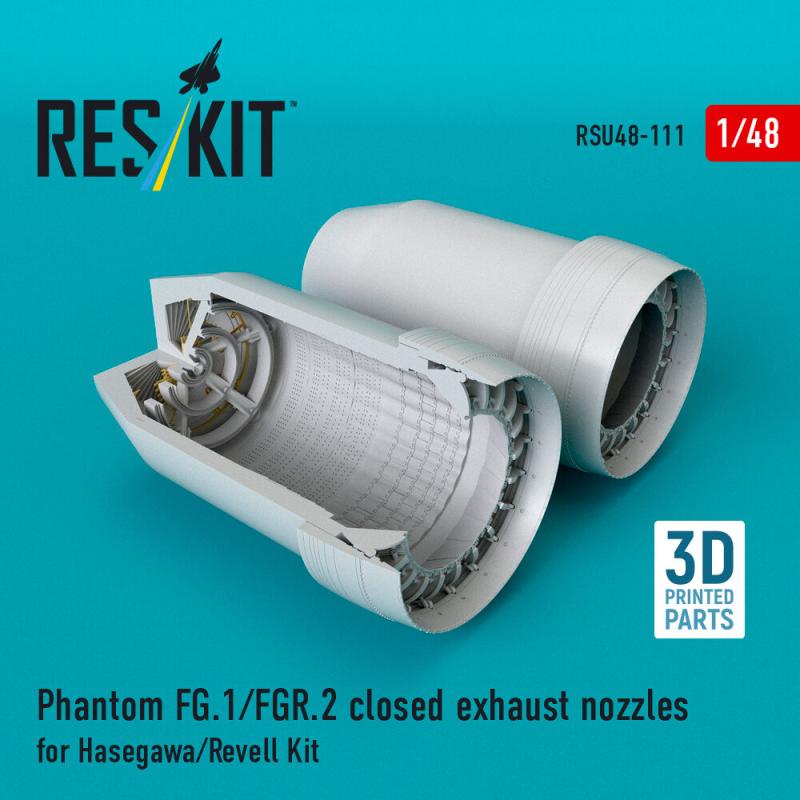 Phantom (FG.1/FGR.2) - Closed exhaust nozzles [Hasegawa/Revell] (3D Printed)