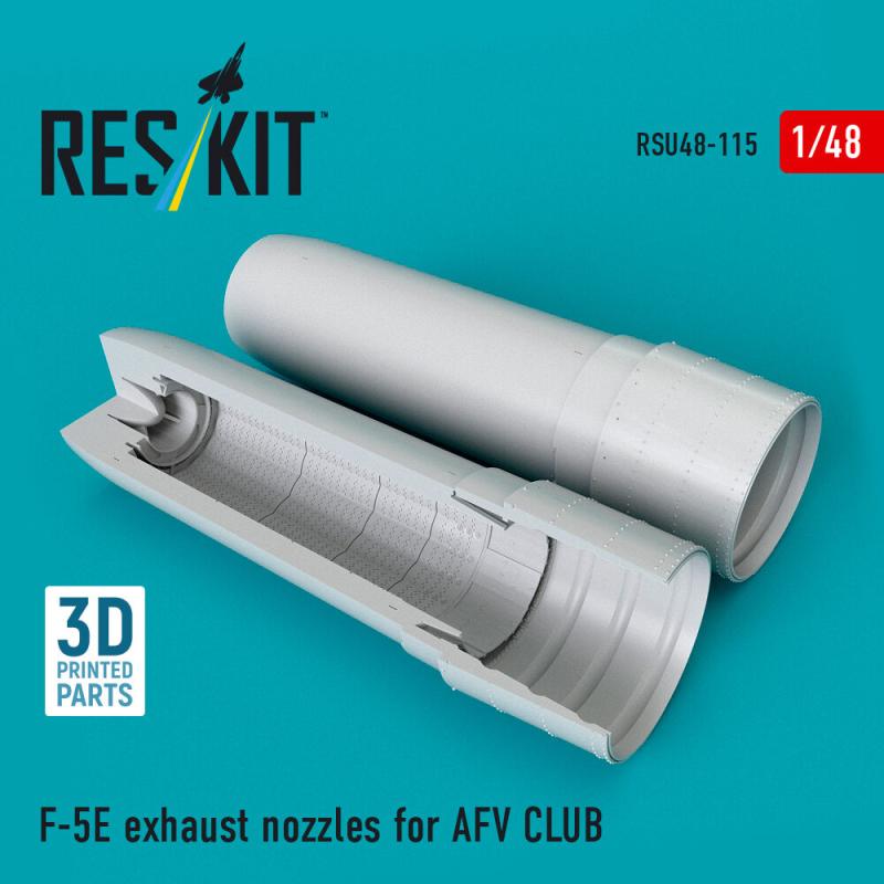 F-5E exhaust nozzles [AFV Club] (3D Printed)