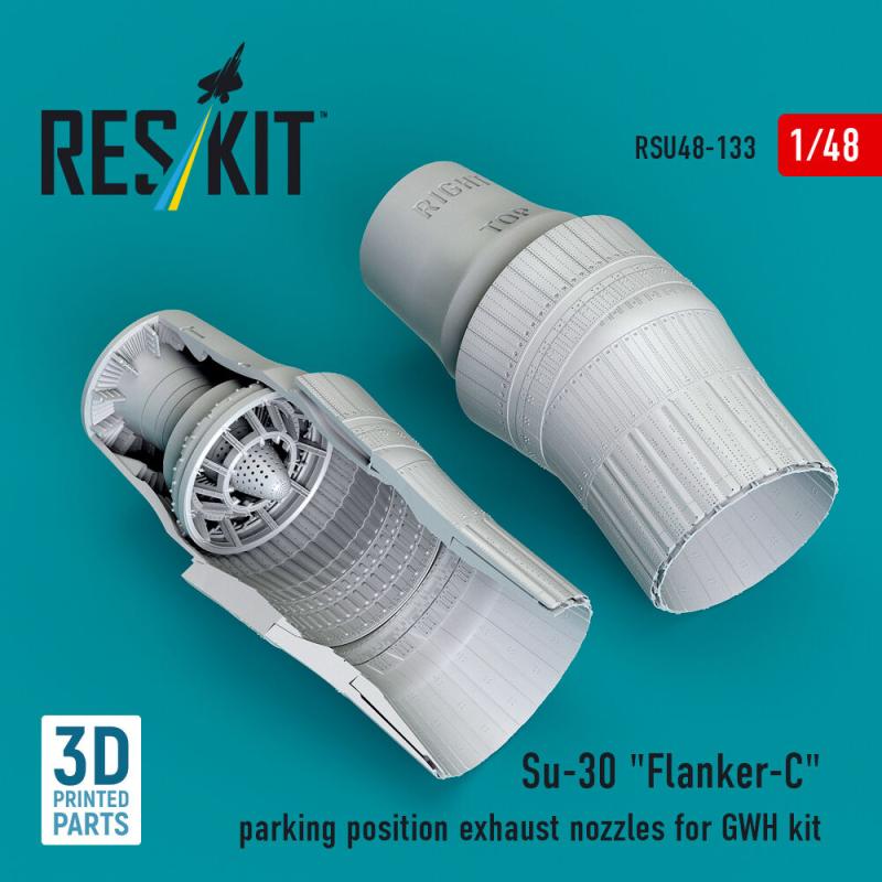Su-30 Flanker-C parking position exhaust nozzles [GWH] (3D Printed)
