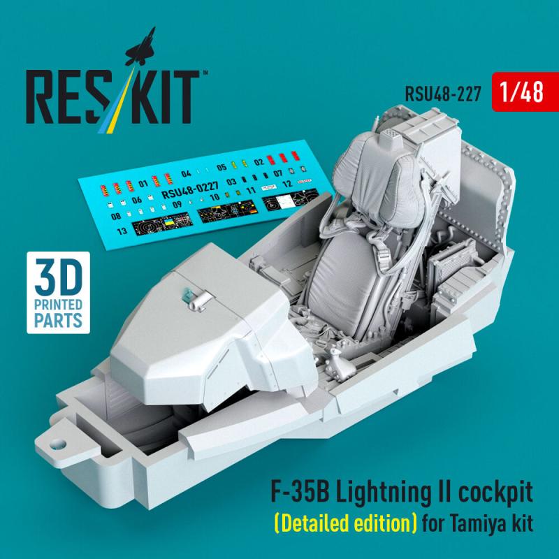 F-35B Lightning II - Cockpit (Detailed edition) (3D Printed) [Tamiya]