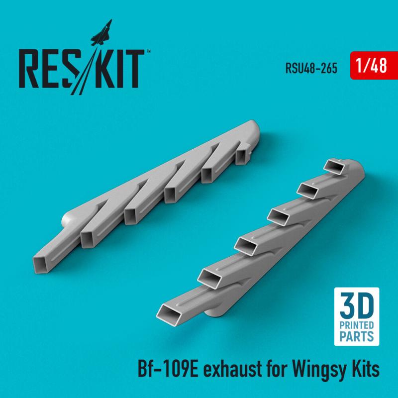 Bf-109E - Exhaust [Wingsy Kits] (3D Printed)