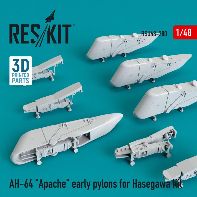 AH-64 Apache early pylons [Hasegawa] (3D Printed)