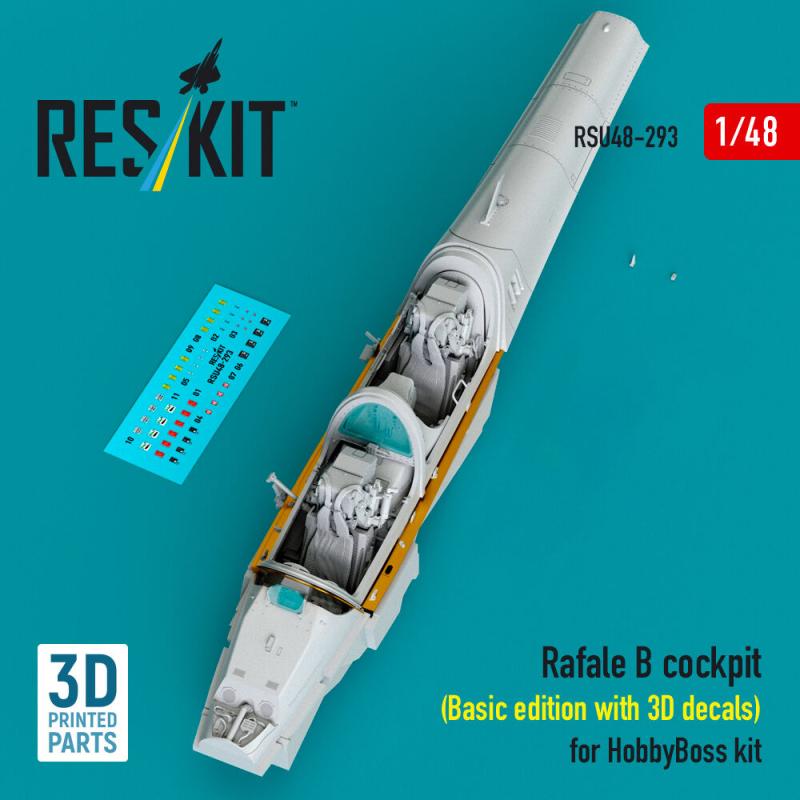 Rafale B cockpit (Basic edition with 3D decals) [HobbyBoss] (3D Printed)