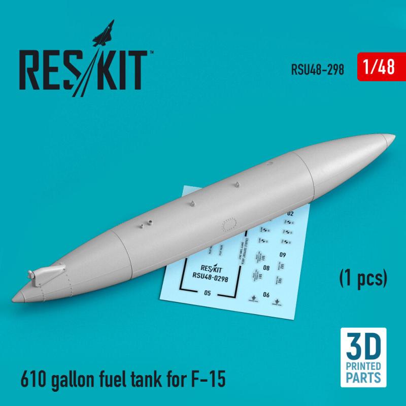 610 gallon fuel tank for F-15 (1 pcs) (3D Printed)