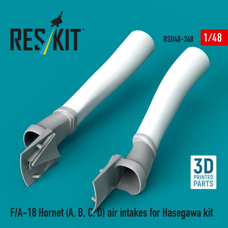 F/A-18 Hornet (A, B, C, D) air intakes [Hasegawa] (3D Printed)