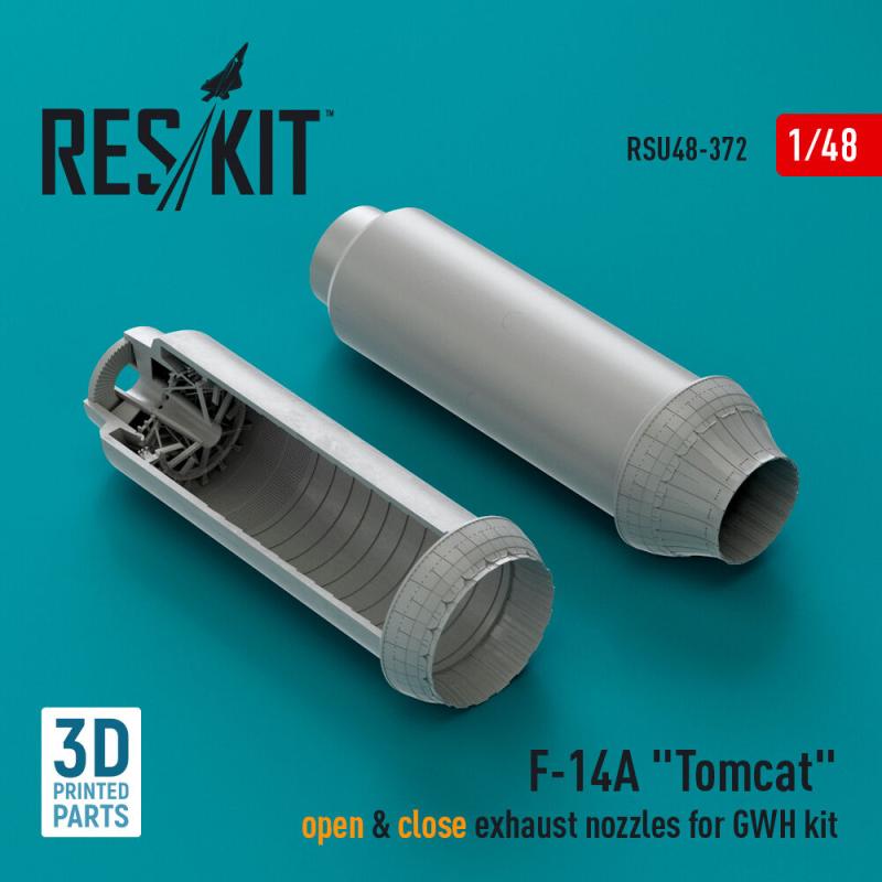 F-14A Tomcat open & close exhaust nozzles [GWH] (3D Printed)