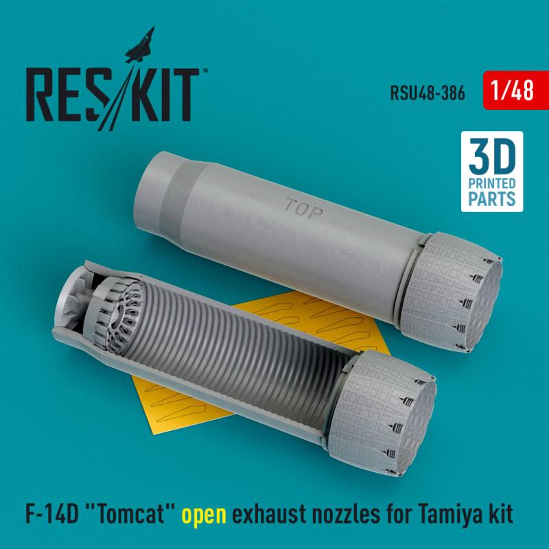 F-14D Tomcat - Open exhaust nozzles [Tamiya] (3D Printed)